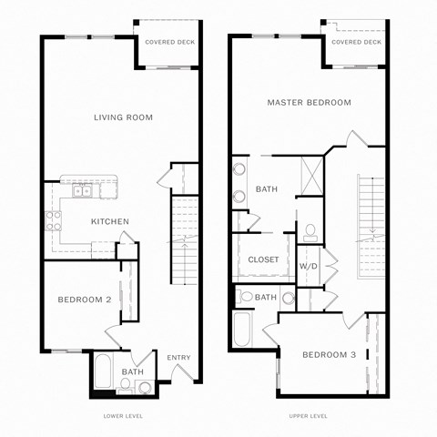 Floor plan for 3 beds, 3 baths, 1760 sqft